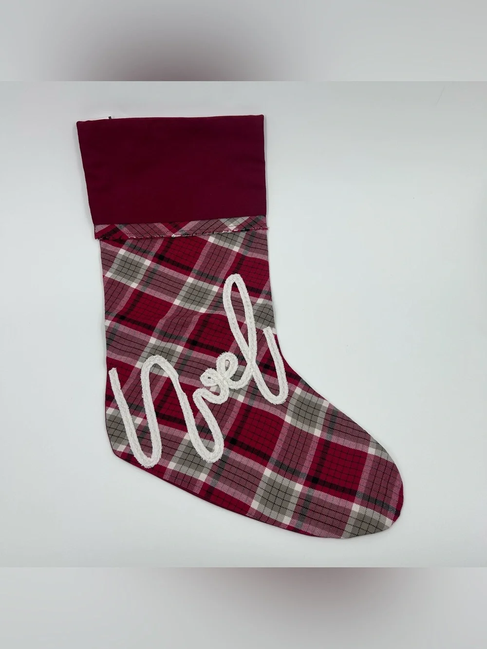 NWT Pottery Barn Noel Classic Plaid Holiday Christmas Stocking